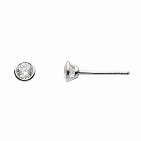 Dew Sterling Silver Cubic Zirconia Stud Earrings 3716CZ021
