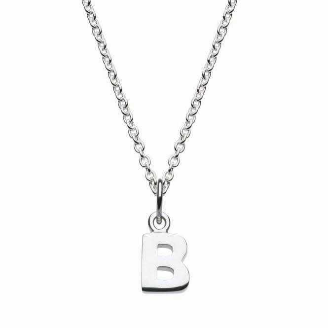 Dew Sterling Silver Dinky B Initial Pendant 9092HPB