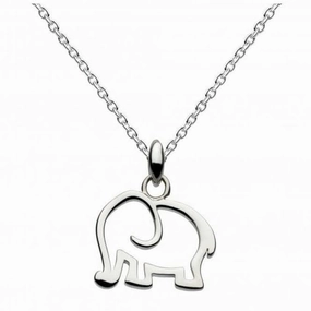 Dew Sterling Silver Dinky Elephant Pendant 9040HP014