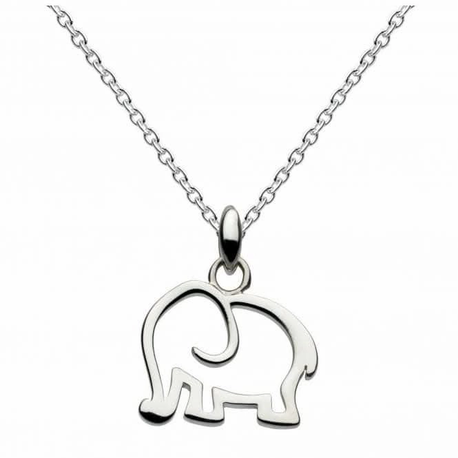 Dew Sterling Silver Dinky Elephant Pendant 9040HP014