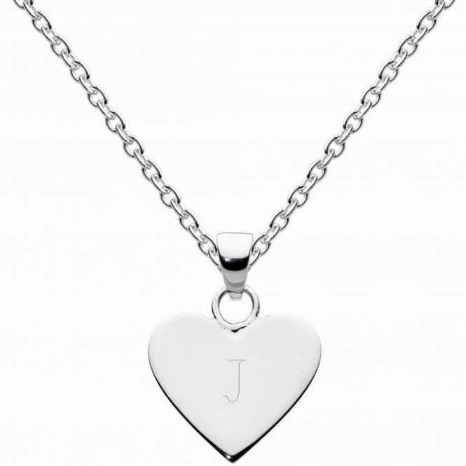 Dew Sterling Silver Dinky Heart Alphabet Pendant 9091HPJ