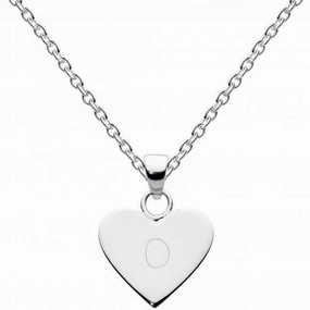 Dew Sterling Silver Dinky Heart Alphabet Pendant 9091HPO