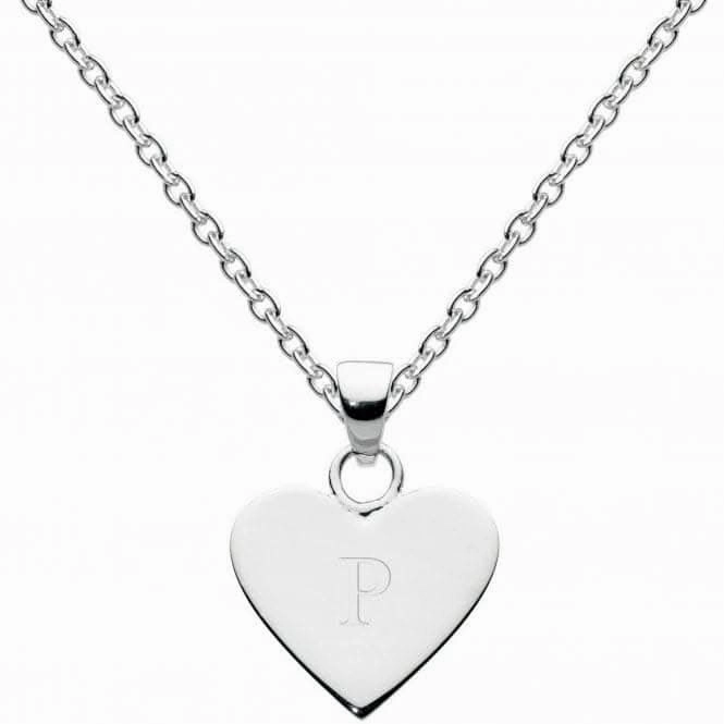 Dew Sterling Silver Dinky Heart Alphabet Pendant 9091HPP