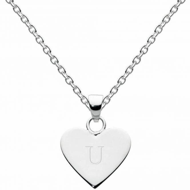 Dew Sterling Silver Dinky Heart Alphabet Pendant 9091HPU