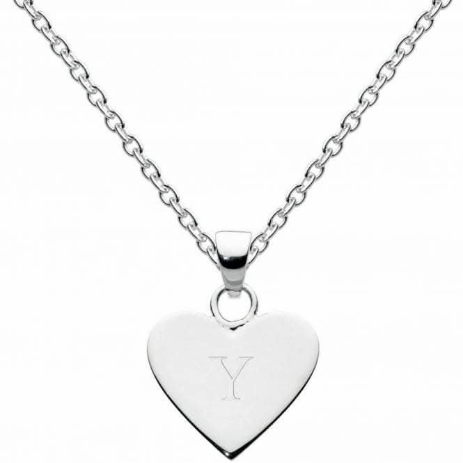 Dew Sterling Silver Dinky Heart Alphabet Pendant 9091HPY