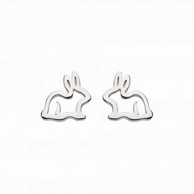 Dew Sterling Silver Dinky Hop To It Bunny Stud Earrings 4044HP014