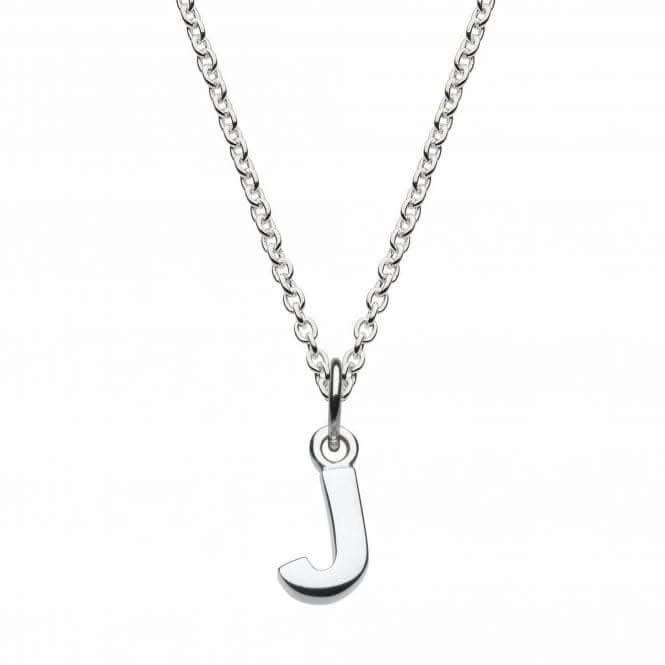 Dew Sterling Silver Dinky J Initial Pendant 9092HPJ