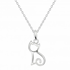 Dew Sterling Silver Dinky Kitten Pendant 90348HP