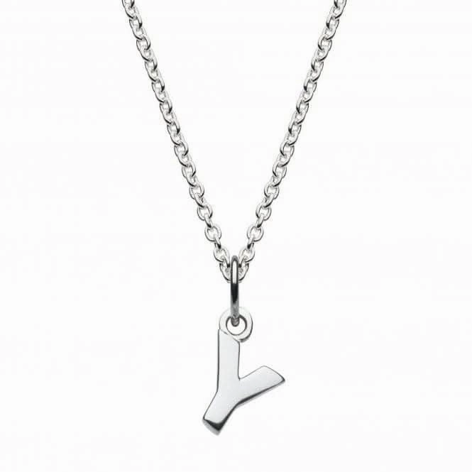 Dew Sterling Silver Dinky Y Initial Pendant 9092HPY