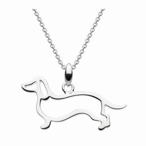 Dew Sterling Silver Sausage Dog Pendant 9662HP021