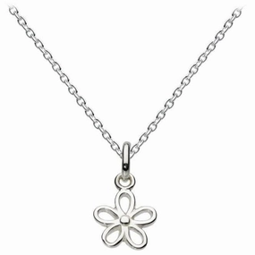 Dew Sterling Silver Simple Flower Pendant 98346HP