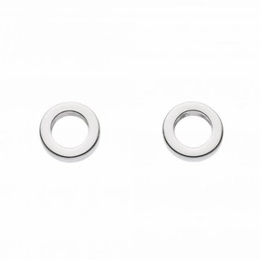 Dew Sterling Silver Small Open Circle Stud Earrings 4830HP022