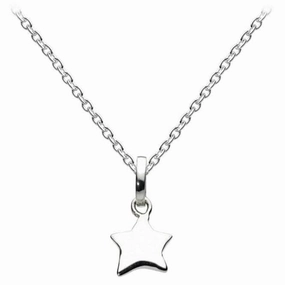 Dew Sterling Silver Solid Star Pendant 90C7HP