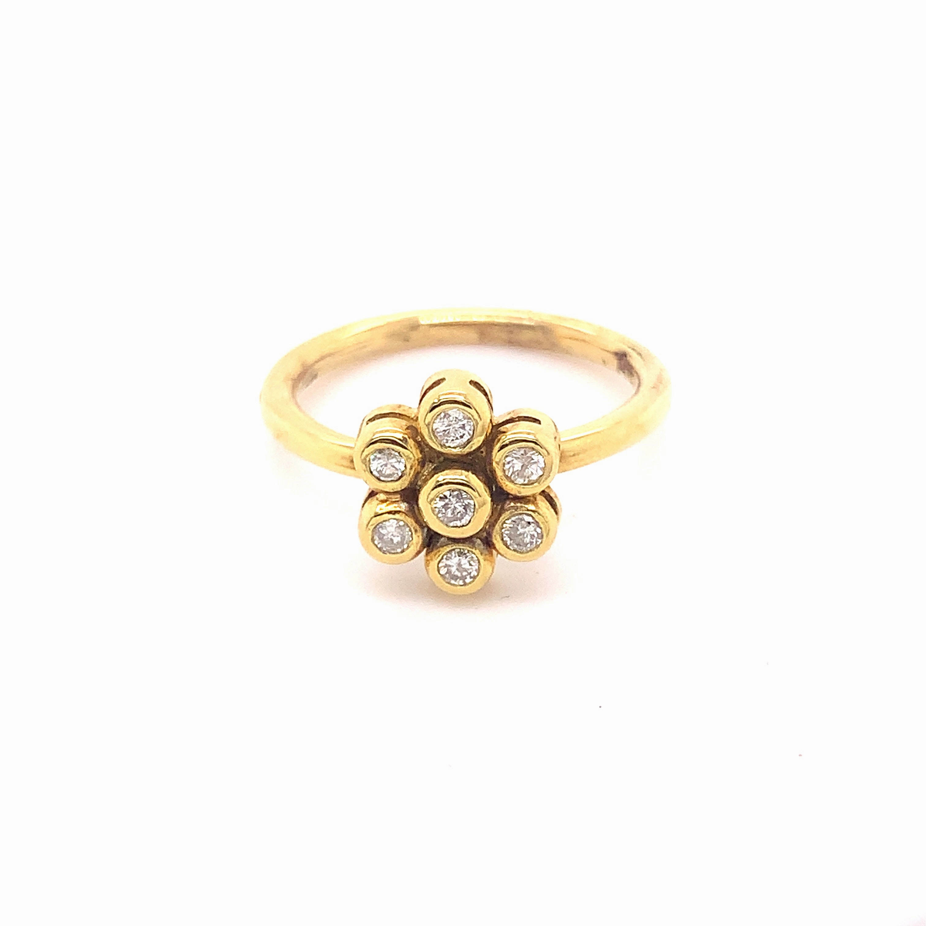 Diamond Flower Ring