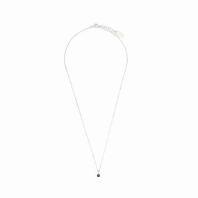 Diamonds by Georgini - Natural Amethyst and Diamond February Pendant Silver