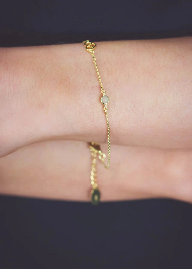Diamonds By Georgini - Natural Opal And Two Natural Diamond October Bracelet