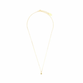 Diamonds by Georgini - Natural Peridot and Diamond August Pendant Gold