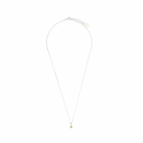 Diamonds by Georgini - Natural Peridot and Diamond August Pendant Silver