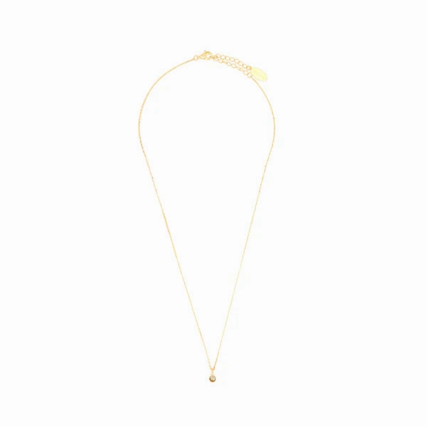 Diamonds by Georgini - Natural Topaz and Diamond April Pendant Gold