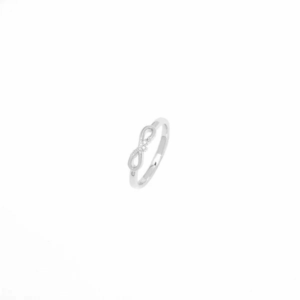 Diamonds by Georgini - Seven Natural Diamond Infinity Ring Silver