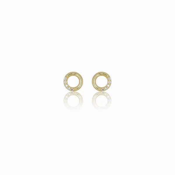 Diamonds by Georgini - Ten Natural Diamond Circle Earrings Gold