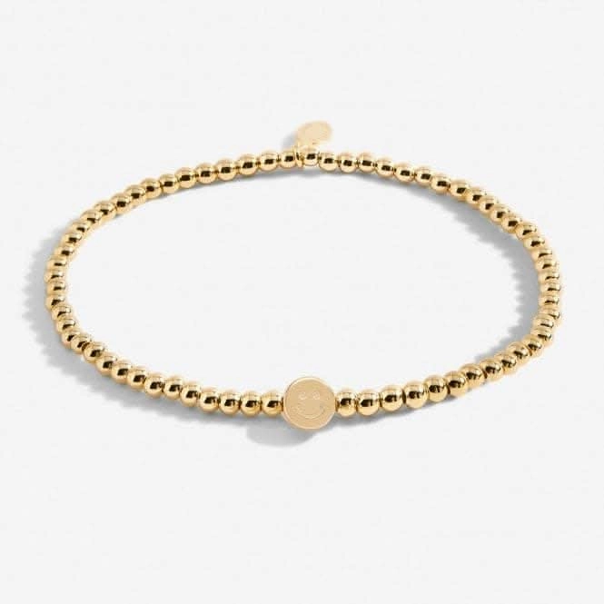 Do What You Love Prioritise Happiness Gold Plated 17.5cm Bracelet 6784