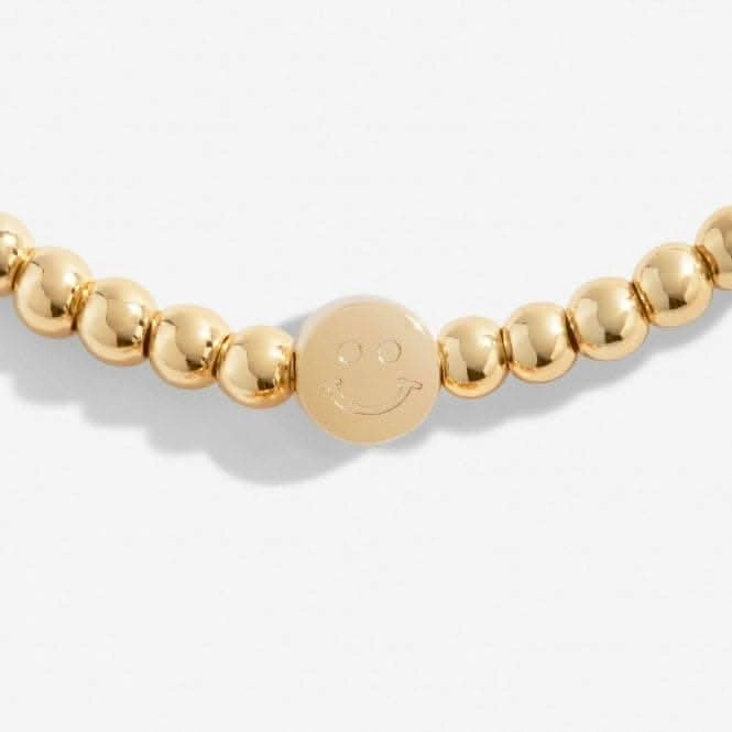Do What You Love Prioritise Happiness Gold Plated 17.5cm Bracelet 6784