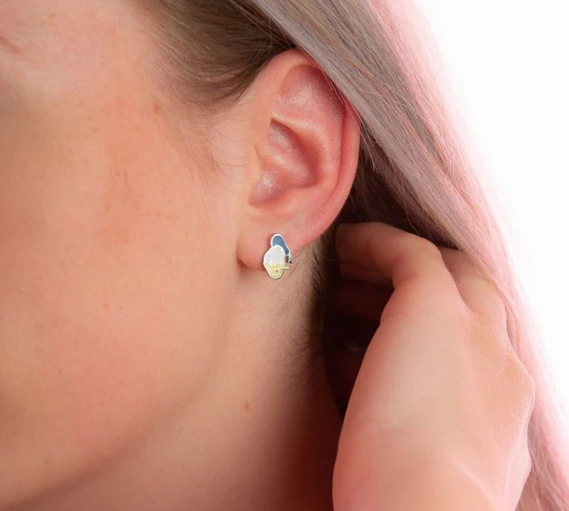 Donald Duck - Necklace & Stud Earring