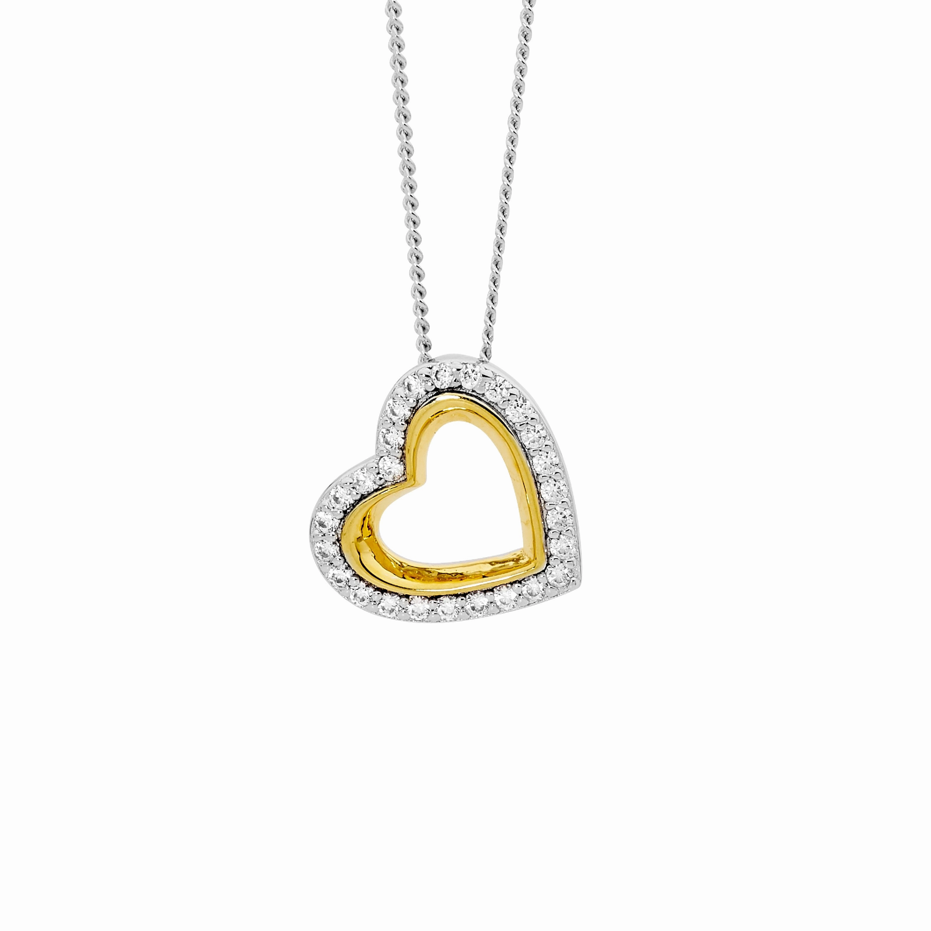 Double Heart Necklace - 2 colours
