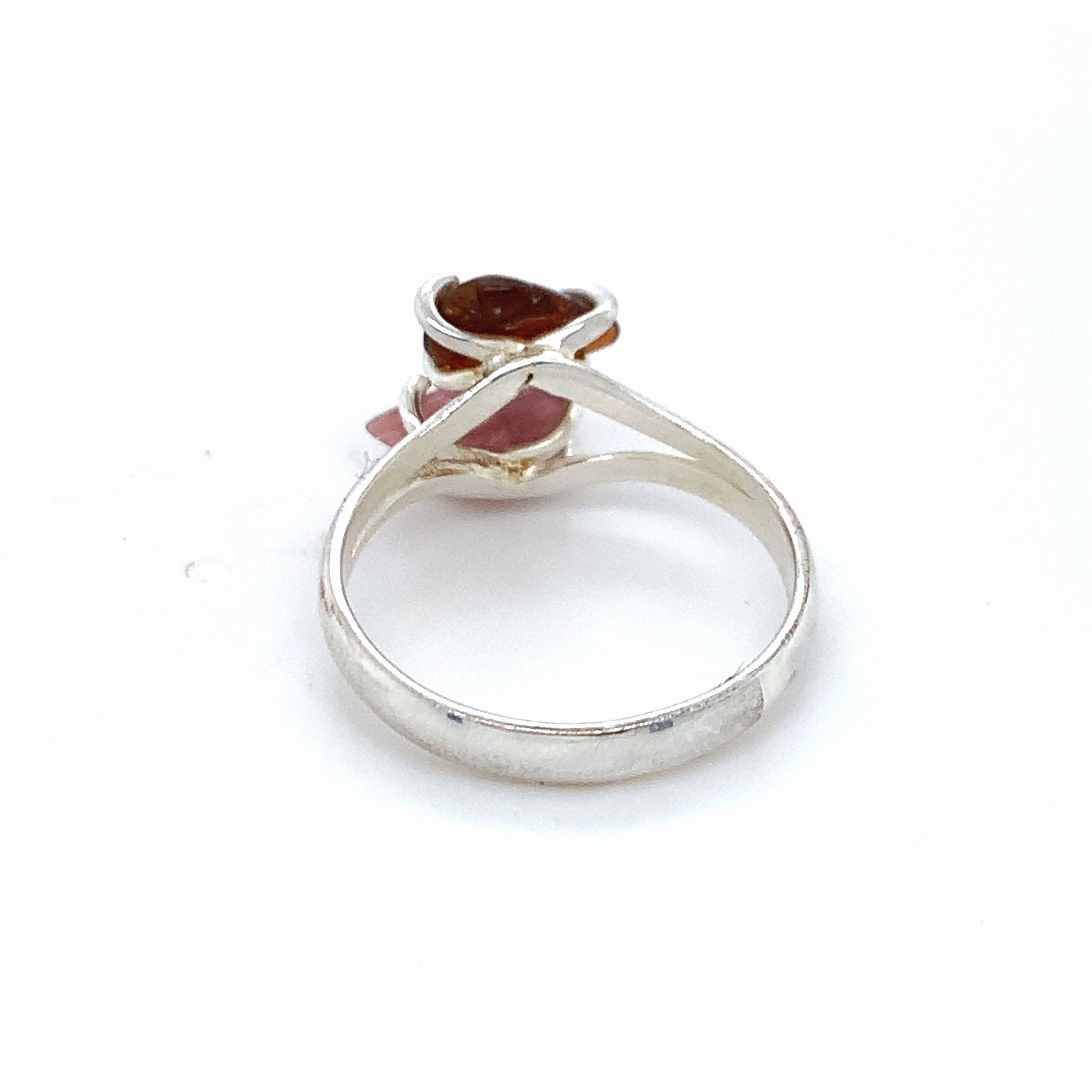 Double Semi-Precious Tourmaline Silver Ring
