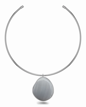 Edblad - Agatha Necklace Maxi Grey Steel