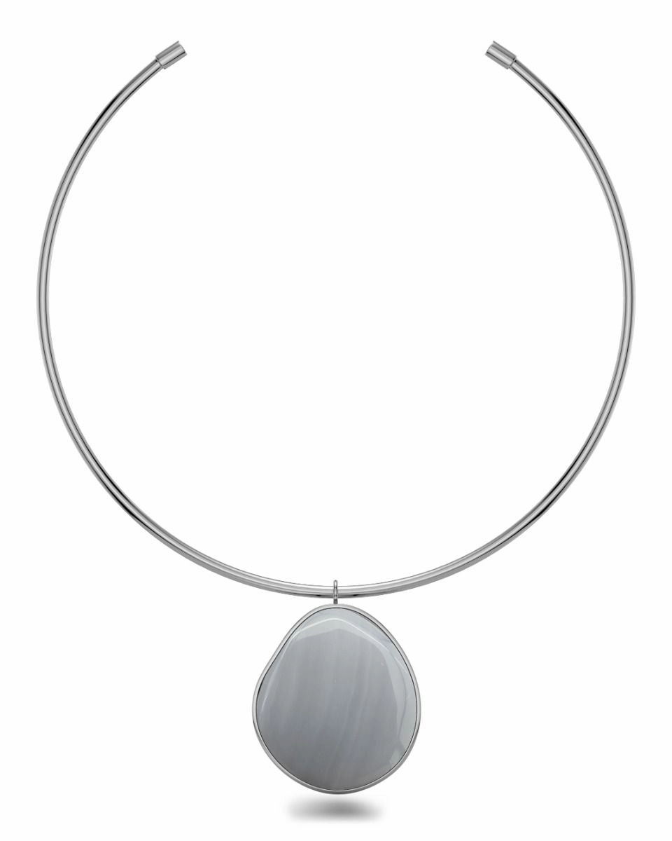 Edblad - Agatha Necklace Maxi Grey Steel