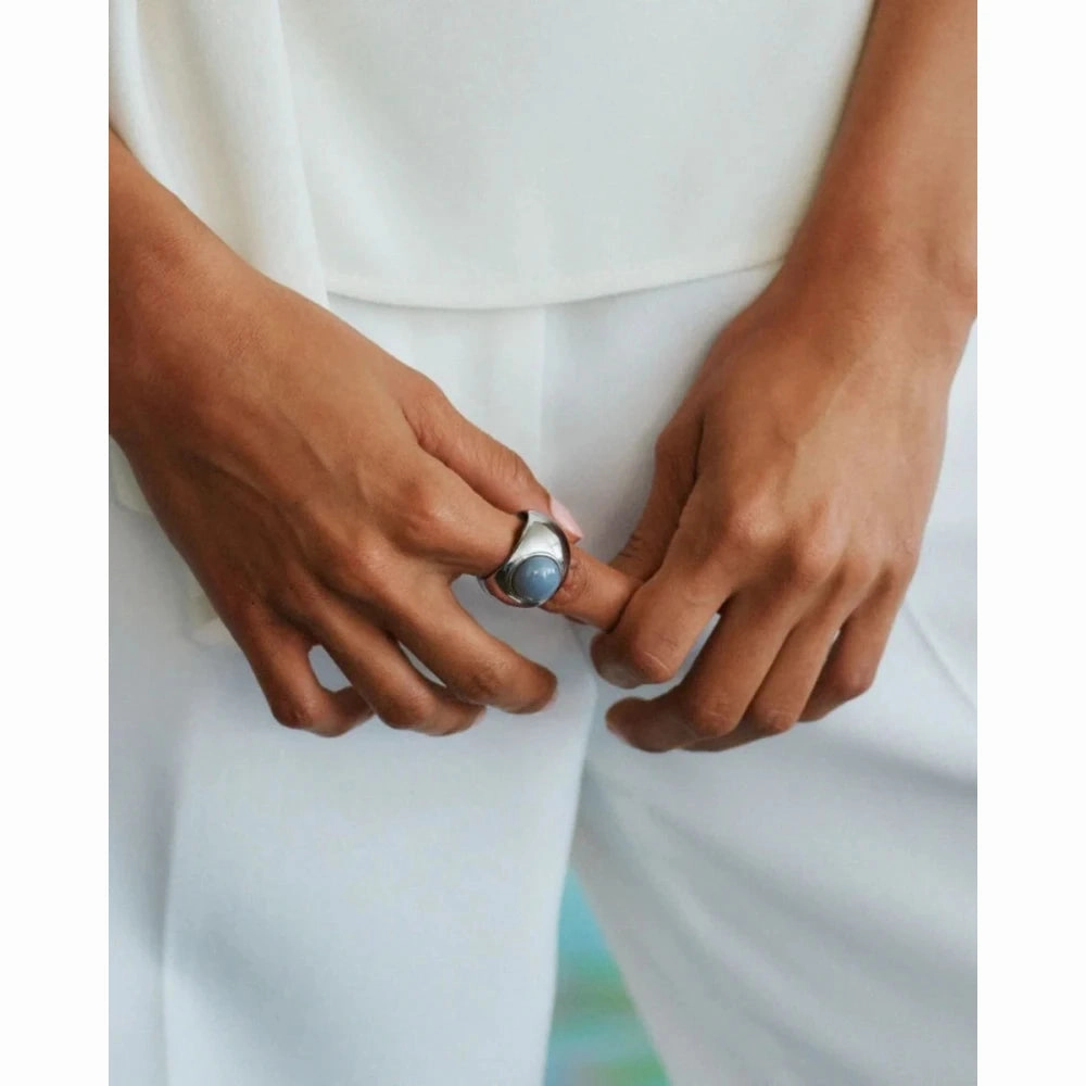 Edblad - Agatha Ring Grey Steel