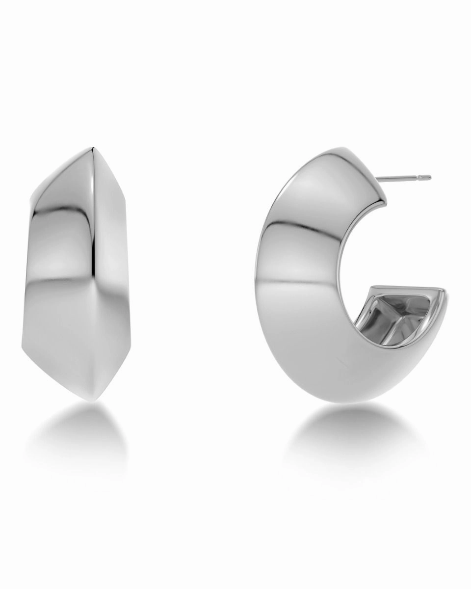 Edblad - Bead Creoles Large Steel Earrings