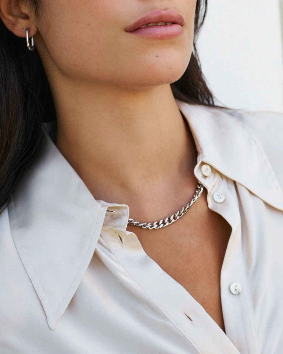 Edblad - Curb Chain Necklace Steel