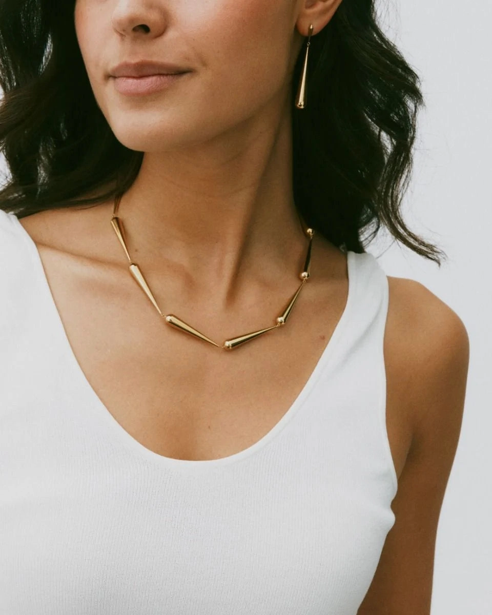 Edblad - Drops Necklace Multi Gold