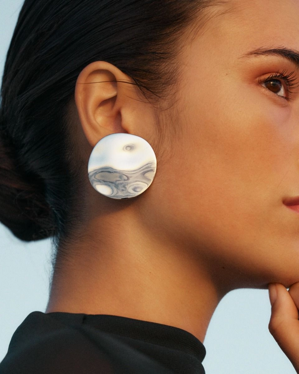 Edblad - Flowy Studs Maxi Steel