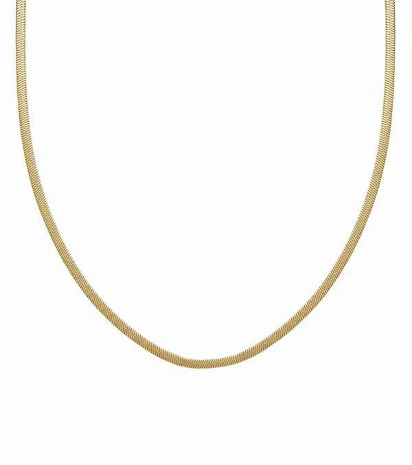 Edblad -  Herringbone 80cm Gold Plated Chain