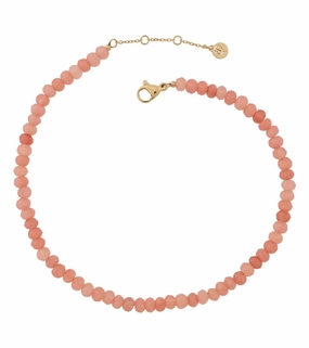 Edblad - Summer Beads Anklet Pink & Gold