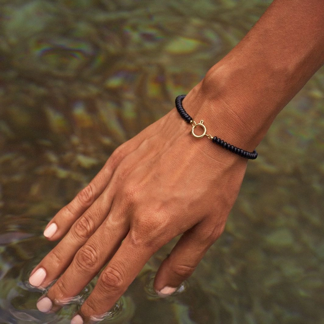 Edblad - Summer Beads Bracelet Black & Gold