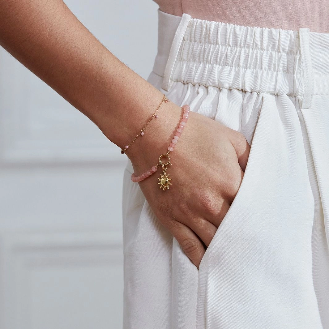 Edblad - Summer Beads Bracelet Pink & Gold