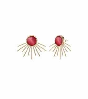 Edblad - Summit Studs Front & Back Pink Gold