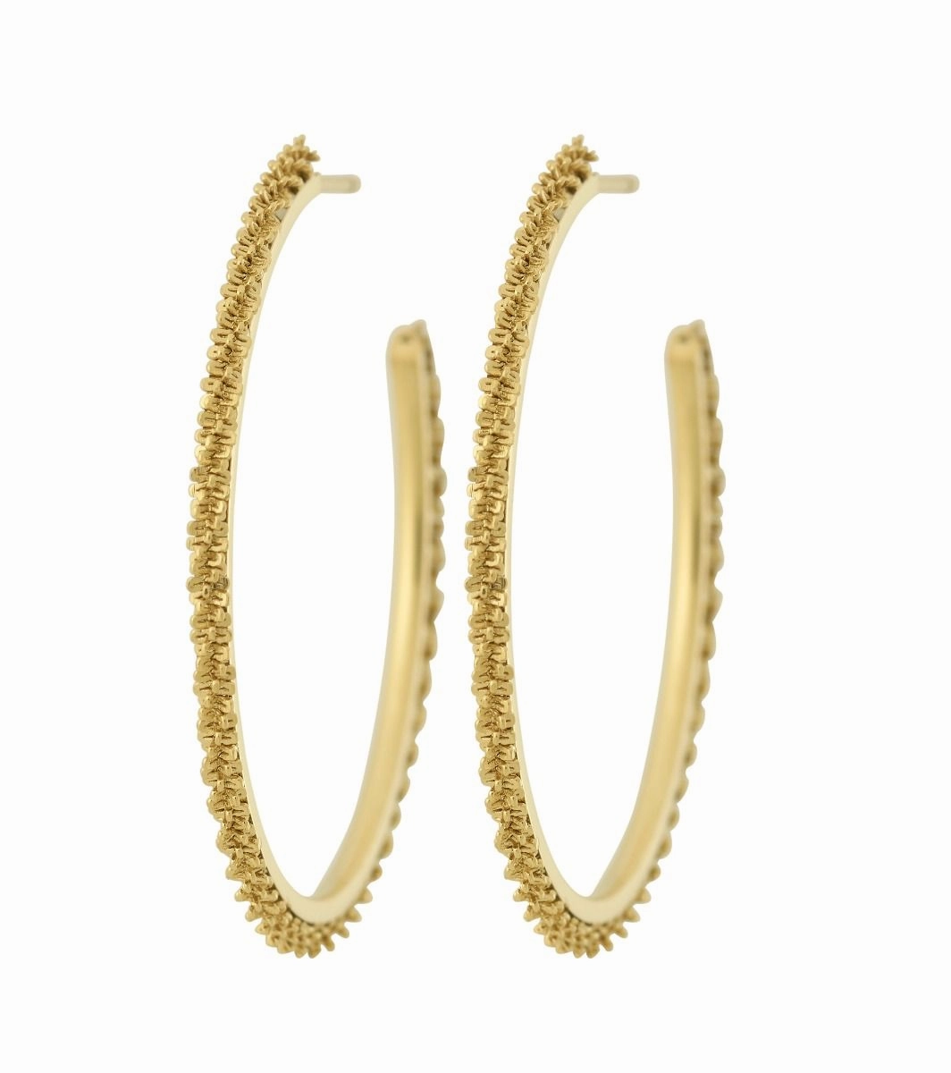 Edblad - Tinsel Thin Creoles Medium Gold