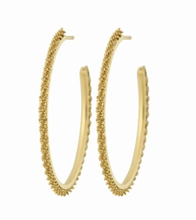 Edblad - Tinsel Thin Creoles Medium Gold