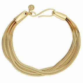 Edblad - Triple Herringbone Bracelet Gold