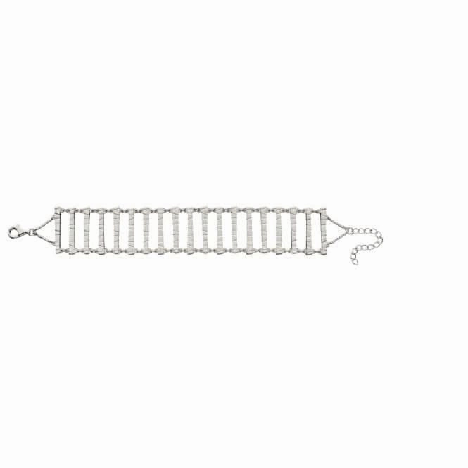 Elements Silver Bar With Frosted Finish Bracelet B5151
