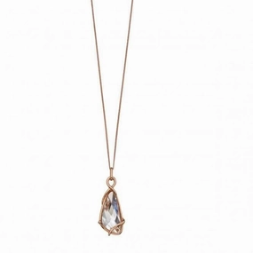Elements Silver Swarovski Crystal Wing Shape Pendant P4533C