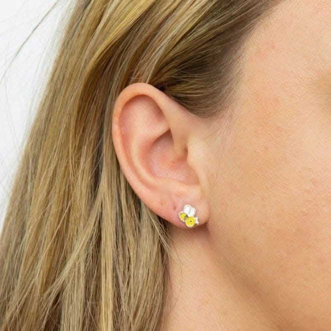 Enamel Bee Stud Earrings A2076