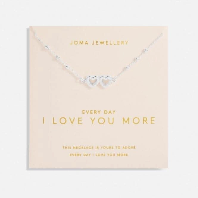 Every Day I Love You More Silver Plated 46cm   5cm Necklace 6741