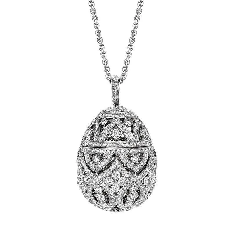 Faberge Imperial Zenya Diamond Egg Pendant